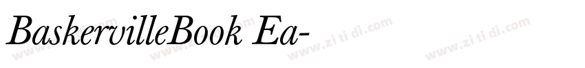 BaskervilleBook Ea字体转换